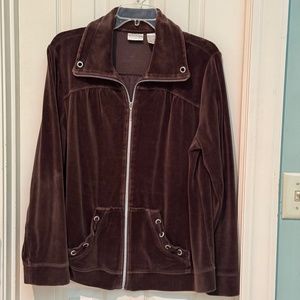 Brown Velour  Tracksuit